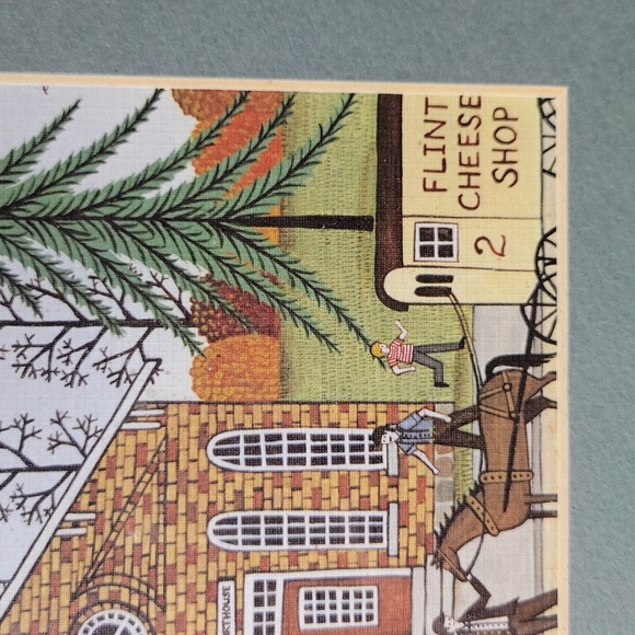 Vintage Primitive Folk Art Farmhouse County Courthouse Picture - Picture 7 of 14